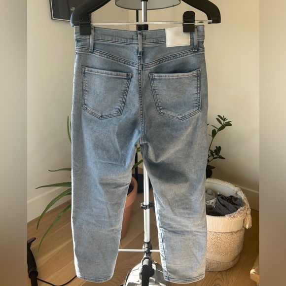 Express Straight Ankle High Rise Stretch Jeans - Picture 2 of 2